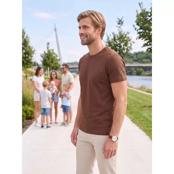  Pánske tričko ALTISPORT NoPrint NP/ALM921 ČOKOLÁDA 