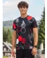 Pánske funkčné tričko premium ALTISPORT VOJ/ALM037TR01 ČIERNOČERVENÁ