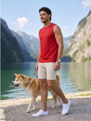 Pánske funkčné tielko ALTISPORT NoPrint NP/ALM028 červená