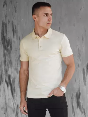Pánska t -shirt s golierom dstreet px0606 žltá