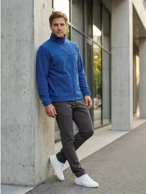 Pánska fleece mikina ALTISPORT NP/ALM105 KRÁĽOVSKÁ modrá