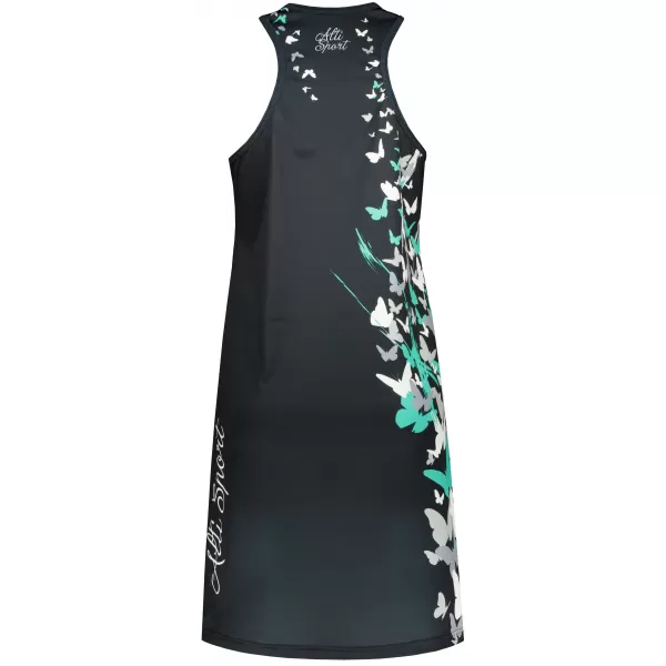  Dámske funkčné tielkové šaty premium ALTISPORT VOJ/ALW022SAT01 ČIERNA/TYRKYSOVÁ 