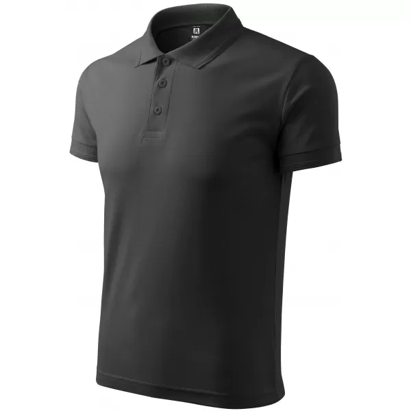  Pánske tričko s golierom ALTISPORT NP/ALM302 TMAVÁ BRIDLICA 