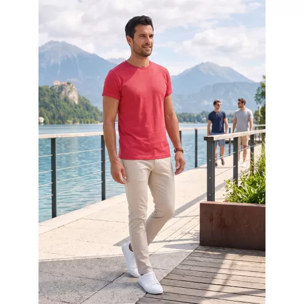  Pánske tričko ALTISPORT NoPrint NP/ALM361 ČERVENÝ MELÍR 