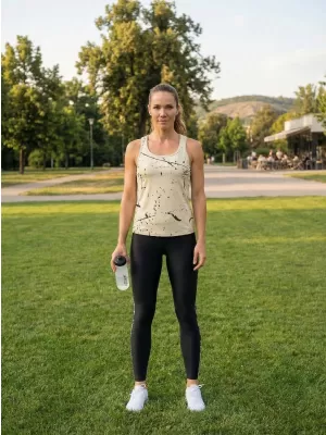Dámske funkčné tielko premium ALTISPORT VOJ/ALW034TIL01 hnedá