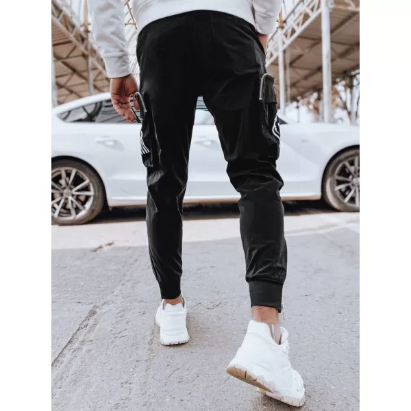  Pánske tepláky DSTREET UX4309 ČIERNA 