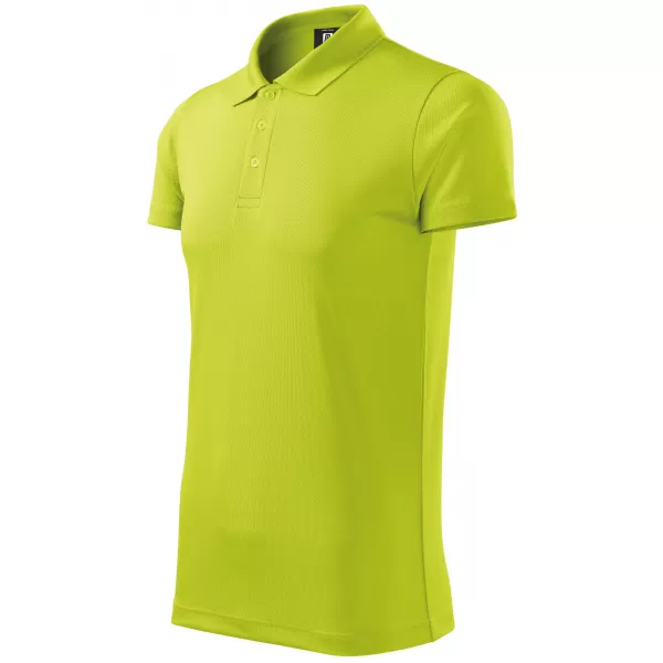  Pánske tričko golierom ALTISPORT NoPrint NP/ALM712 LIME 