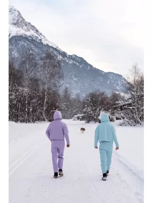 Dámske bavlnené tepláky NORDBLANC BOYFRIEND NBSPL7888 SVETLO modrá