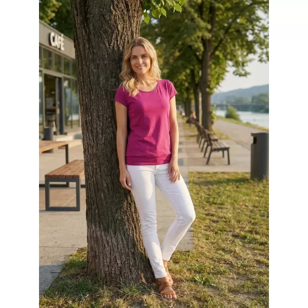  Dámske tričko ALTISPORT NP/ALW021 FUCHSIA RED 