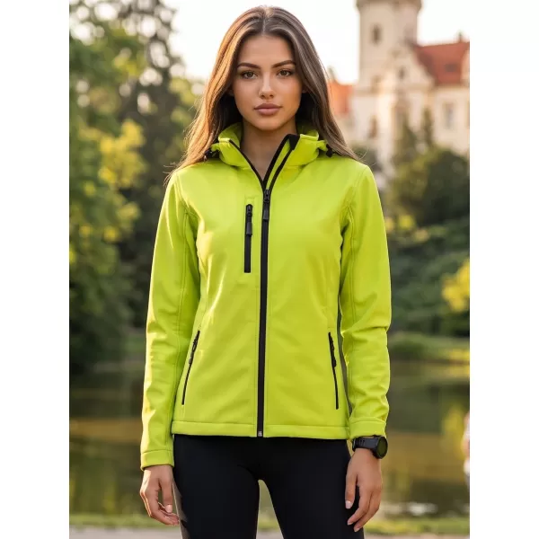  Dámska softshellová bunda ALTISPORT NP/ALW125 LIMETKOVÁ 