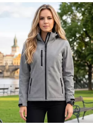 Dámska softshellová bunda ALTISPORT NP/ALW125 OCELOVO sivá
