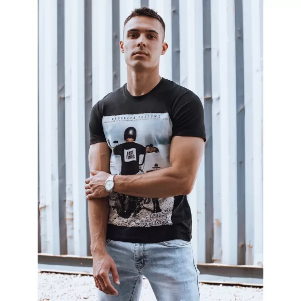  Pánske tričko DSTREET RX5549 ČIERNA 