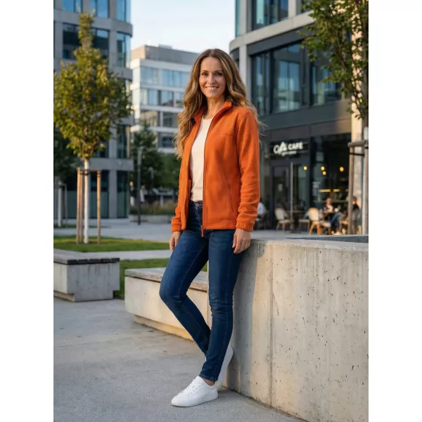  Dámska fleecová mikina ALTISPORT NoPrint NP/ALW405 ORANŽOVÁ 