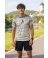 Pánske tričko premium ALTISPORT VOJ/ALM031TR01 ČIERNA/HNEDÁ