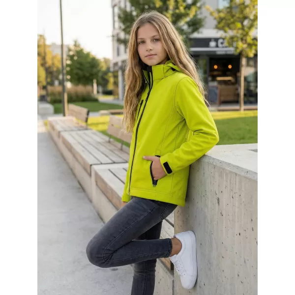  Detská softshellová bunda ALTISPORT NP/ALK535 LIMETKOVÁ 