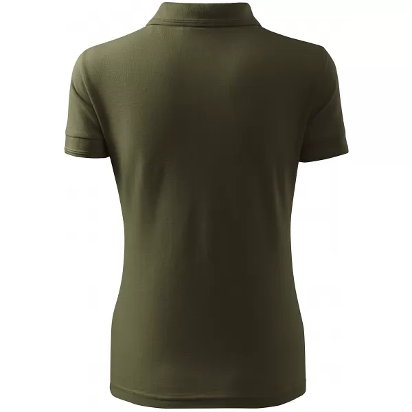 Dámske tričko s golierom ALTISPORT NP/ALW012 MILITARY 
