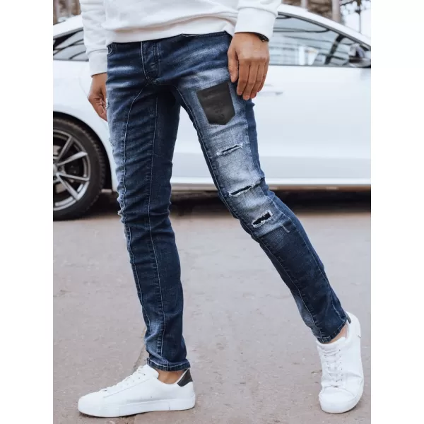  Pánske džínsy DSTREET UX4296 MODRÁ 