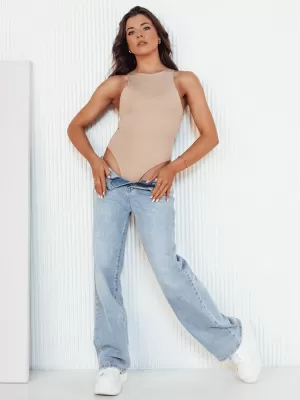 Ženské body DSTREET CLAVELLI RY2489 BÉŽOVÁ