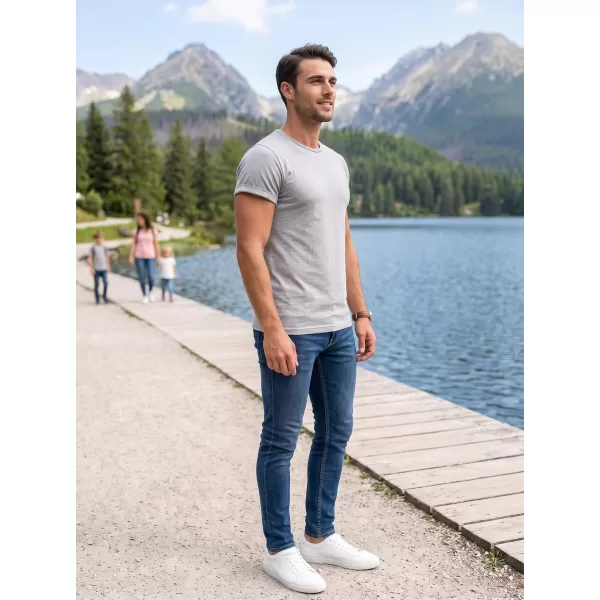  Pánske tričko ALTISPORT NoPrint NP/ALM361 SVETLÝ MELIER 