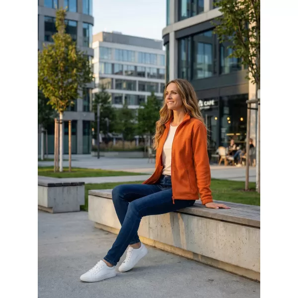  Dámska fleecová mikina ALTISPORT NoPrint NP/ALW405 ORANŽOVÁ 