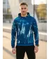 Pánska prémiová mikina ALTISPORT VOJ/ALM010MI01 SMARAGDOVÁ/MODRÁ