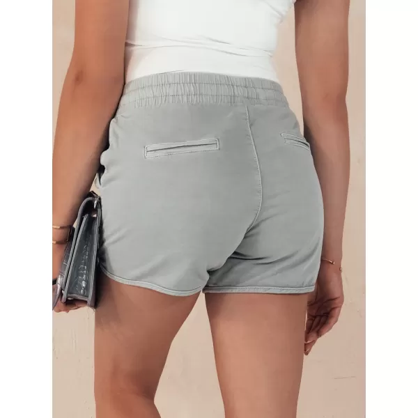  Dámske šortky dstreet Citechic SY0349 svetlo šedá 
