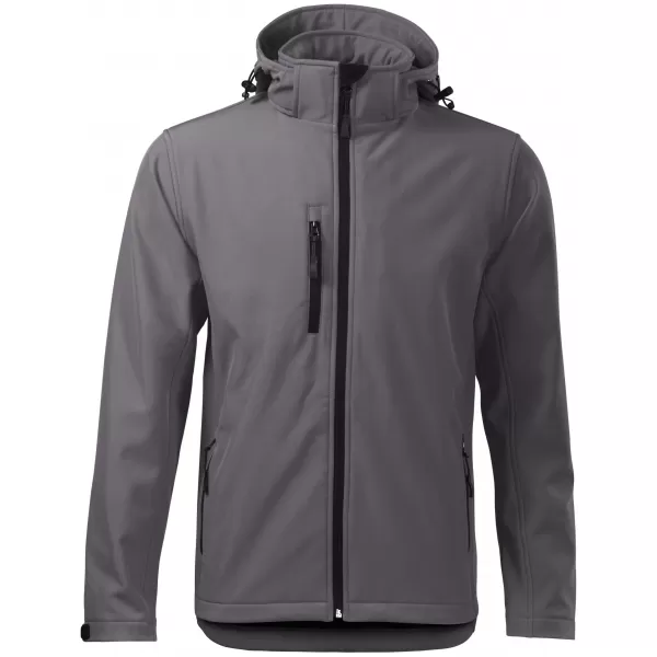  Pánska softshellová bunda ALTISPORT NP/ALM225 TMAVO ŠEDÝ MELIER 