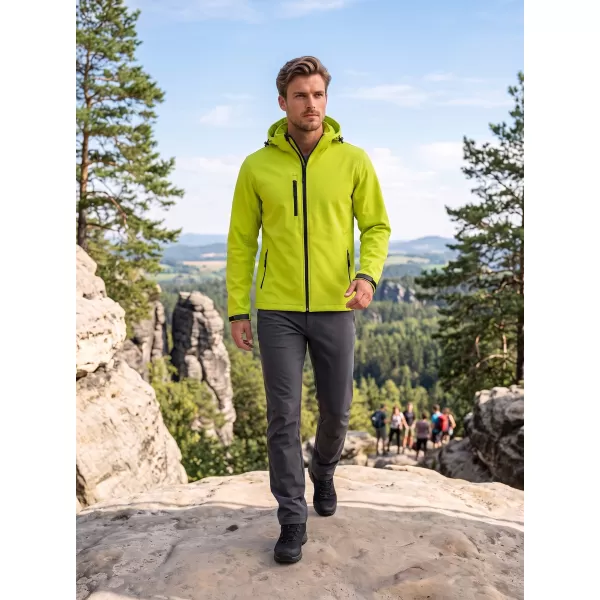  Pánska softshellová bunda ALTISPORT NP/ALM225 LIMETKOVÁ 