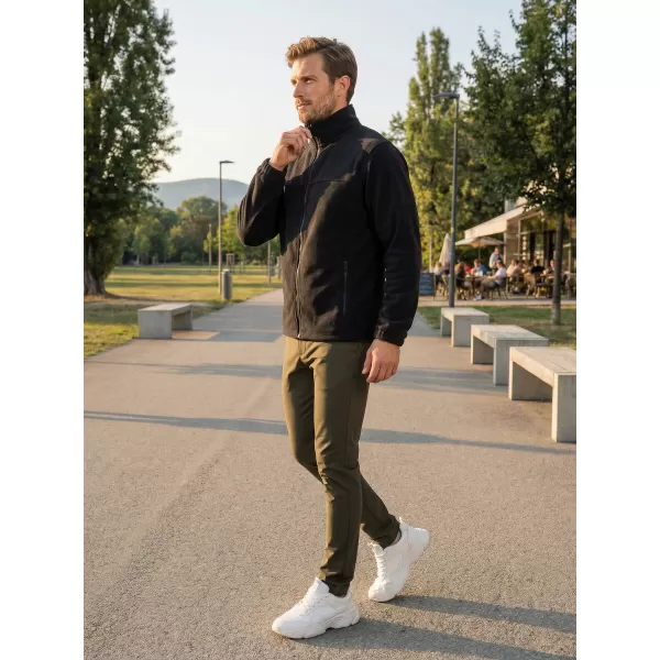  Pánska fleece mikina ALTISPORT NP/ALM105 čierna 