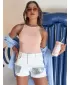 Dámske šortky dstreet shinewear SY0339 biele
