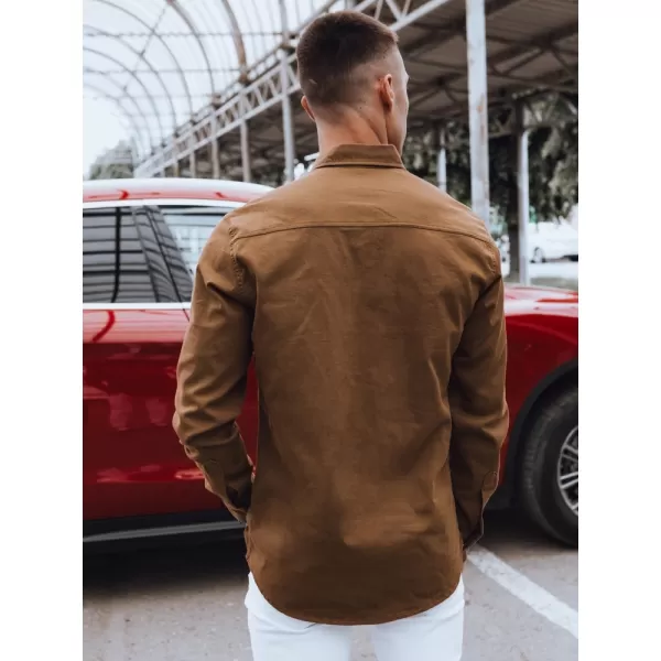 Pánska košeľa DSTREET DX2580 KARAMEL 