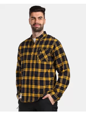 Pánska košeľa KILPI FLANNY-M VM0380KI žltá