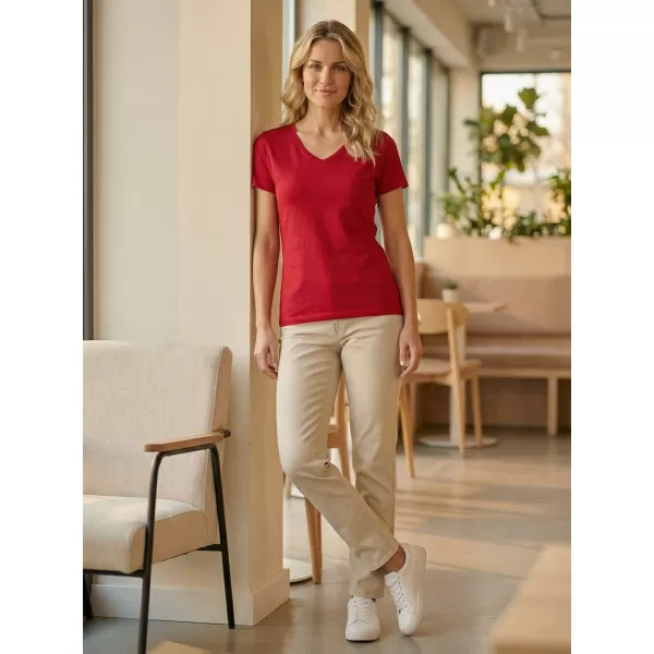  Dámske tričko ALTISPORT NoPrint NP/ALW107 ČERVENÝ VZOREC 