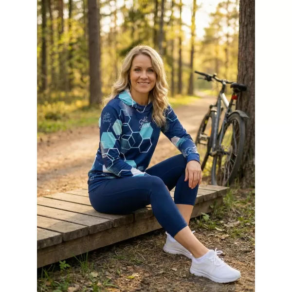  Dámska funkčná mikina premium ALTISPORT VOJ/ALW037MI01 NÁMORNÁ modrá 