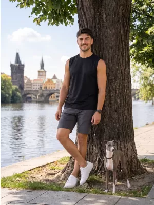 Pánske funkčné tielko ALTISPORT NoPrint NP/ALM028 čierna