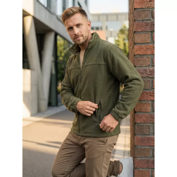 Pánska fleece mikina ALTISPORT NP/ALM105 MILITARY 