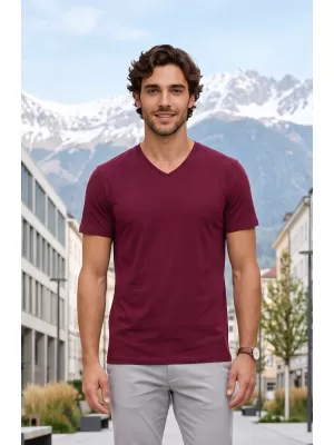 Pánske tričko ALTISPORT NoPrint NP/ALM007 GRANÁT