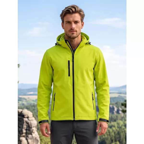 Pánska softshellová bunda ALTISPORT NP/ALM225 LIMETKOVÁ 