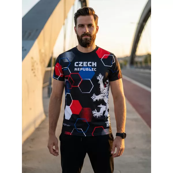  Pánske funkčné tričko premium ALTISPORT x CZE VOJ/ALM036TR01 HEXA ČERNÁ 