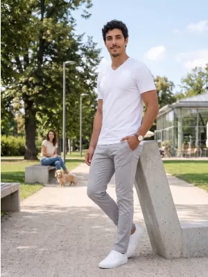 Pánske tričko ALTISPORT NoPrint NP/ALM007 biela