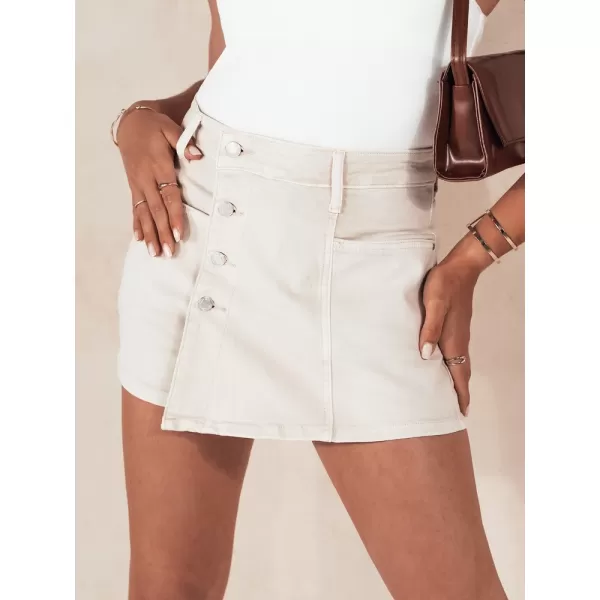  Dámske šortky DSTREET SUMERLUXE SY0374 BÉŽOVÁ 