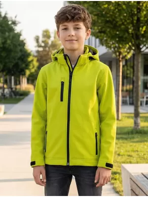 Detská softshellová bunda ALTISPORT NP/ALK535 LIMETKOVÁ