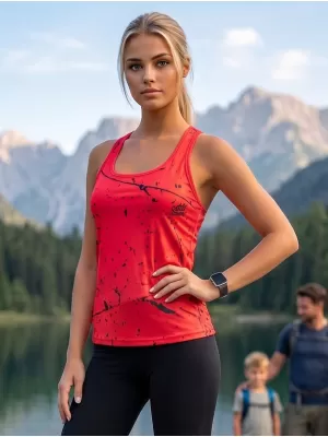Dámske funkčné tielko premium ALTISPORT VOJ/ALW034TIL01 červená
