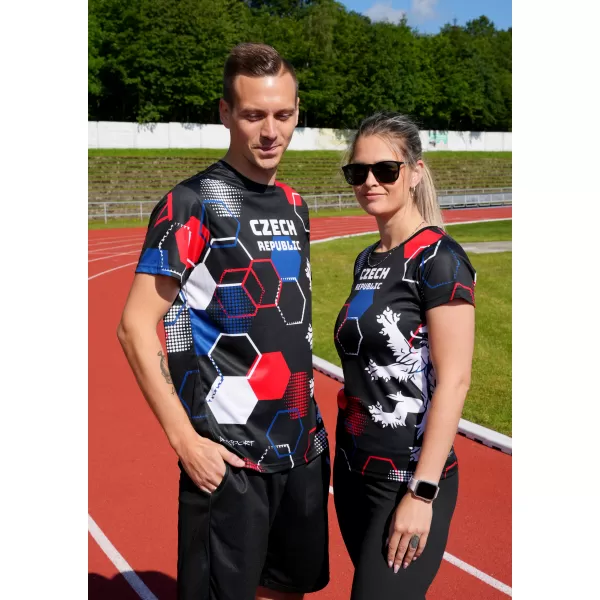  Pánske funkčné tričko premium ALTISPORT x CZE VOJ/ALM036TR01 HEXA ČERNÁ 