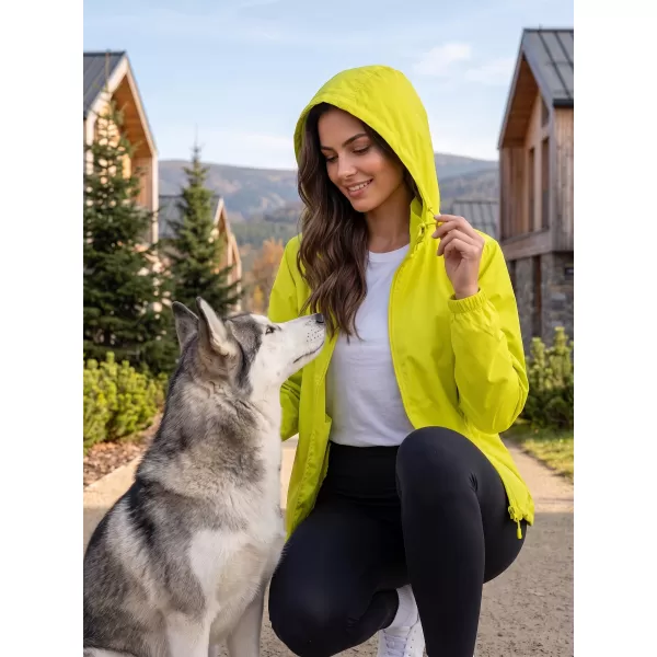  Unisex vetrovka ALTISPORT NP/ALU425 NEON YELLOW 