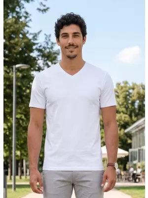 Pánske tričko ALTISPORT NoPrint NP/ALM007 biela