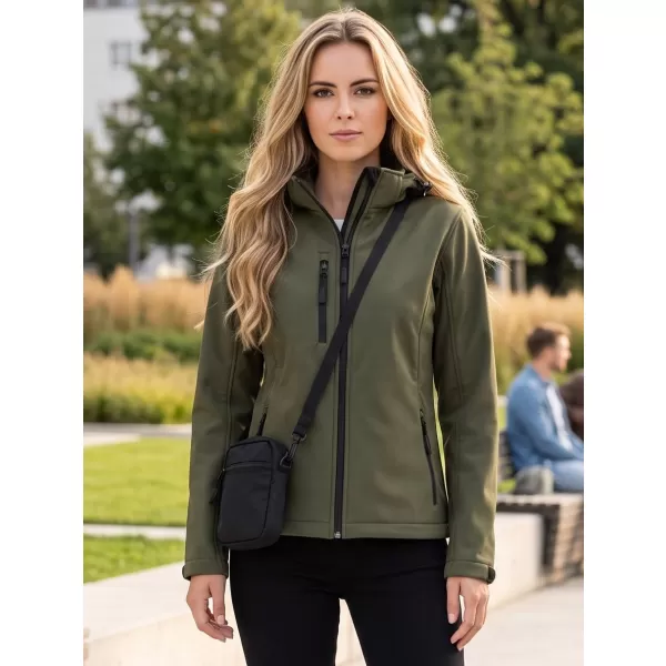  Dámska softshellová bunda ALTISPORT NP/ALW125 MILITARY 