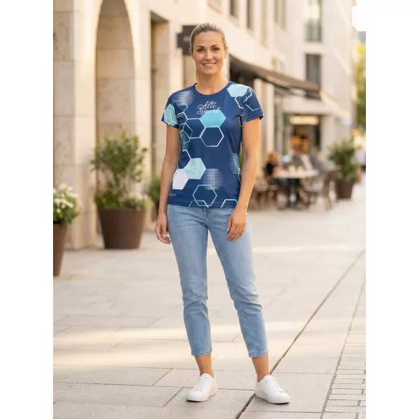  Dámske funkčné tričko premium ALTISPORT VOJ/ALW037TR01 NÁMORNÁ modrá 