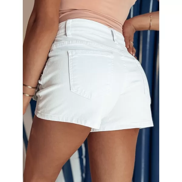  Dámske šortky dstreet shinewear SY0339 biele 