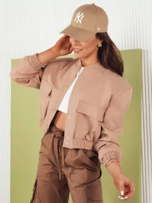 Dámska bunda typu bomber DSTREET VERPI TY4297 BÉŽOVÁ